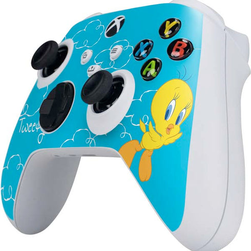 Looney Tunes Tweety Bird Flying Xbox Series S Controller Skin